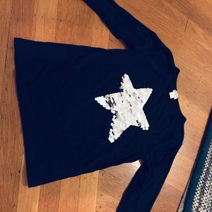A star sequin long sleved t-shirt
